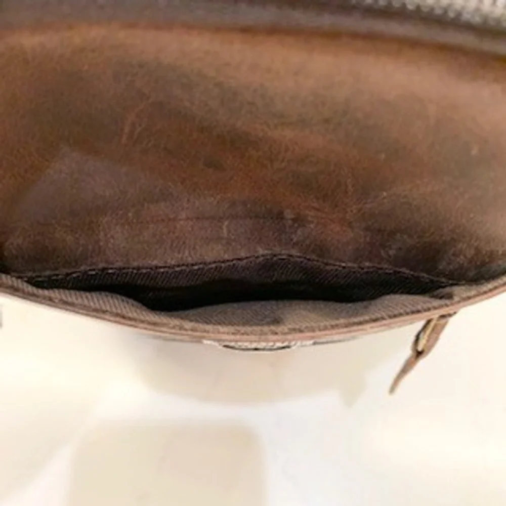 American Bison Brown Genuine Leather Sling Bag Crossbody Backpack ABBG 41-25211